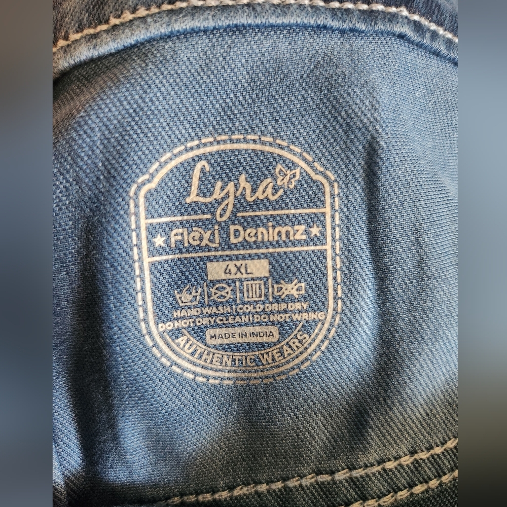 Lyra Women's Blue Jeggings - Picture 4 of 8
